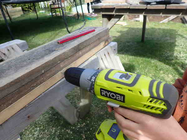 drill holes for hinges